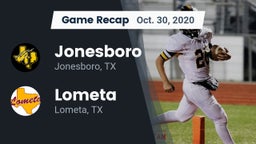 Recap: Jonesboro  vs. Lometa  2020
