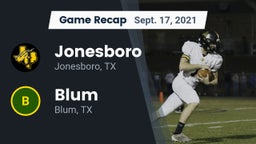 Recap: Jonesboro  vs. Blum  2021
