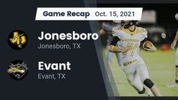 Recap: Jonesboro  vs. Evant  2021