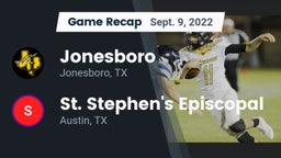Recap: Jonesboro  vs. St. Stephen's Episcopal  2022