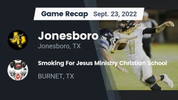 Recap: Jonesboro  vs. Smoking For Jesus Ministry Christian School  2022