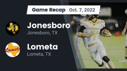 Recap: Jonesboro  vs. Lometa  2022