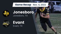 Recap: Jonesboro  vs. Evant  2022