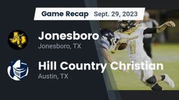 Recap: Jonesboro  vs. Hill Country Christian  2023
