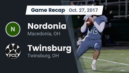 Recap: Nordonia  vs. Twinsburg  2017