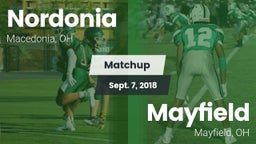 Matchup: Nordonia vs. Mayfield  2018