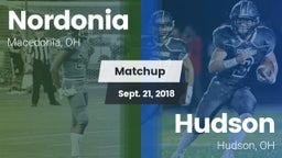 Matchup: Nordonia vs. Hudson  2018