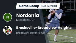 Recap: Nordonia  vs. Brecksville-Broadview Heights  2018