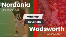 Matchup: Nordonia vs. Wadsworth  2019
