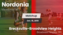 Matchup: Nordonia vs. Brecksville-Broadview Heights  2019