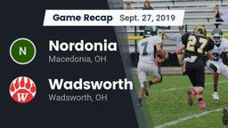 Recap: Nordonia  vs. Wadsworth  2019