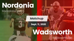 Matchup: Nordonia vs. Wadsworth  2020