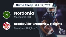 Recap: Nordonia  vs. Brecksville-Broadview Heights  2022