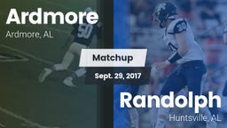 Matchup: Ardmore vs. Randolph  2017