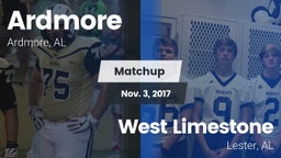 Matchup: Ardmore vs. West Limestone  2017