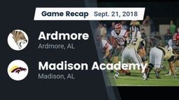 Recap: Ardmore  vs. Madison Academy  2018