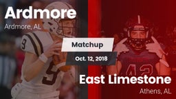 Matchup: Ardmore vs. East Limestone  2018