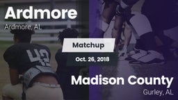 Matchup: Ardmore vs. Madison County  2018
