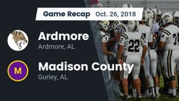 Recap: Ardmore  vs. Madison County  2018