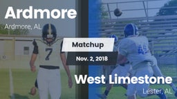 Matchup: Ardmore vs. West Limestone  2018