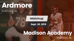 Matchup: Ardmore vs. Madison Academy  2019