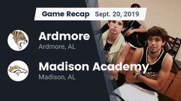 Recap: Ardmore  vs. Madison Academy  2019