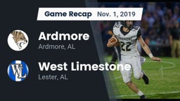 Recap: Ardmore  vs. West Limestone  2019