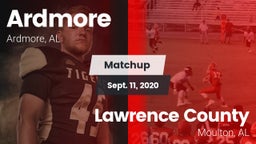 Matchup: Ardmore vs. Lawrence County  2020