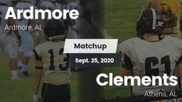 Matchup: Ardmore vs. Clements  2020