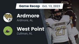 Recap: Ardmore  vs. West Point  2023