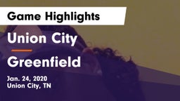 Union City  vs Greenfield  Game Highlights - Jan. 24, 2020