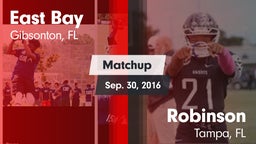 Matchup: East Bay vs. Robinson  2016