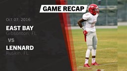 Recap: East Bay  vs. Lennard  2016