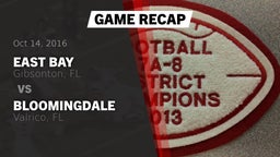 Recap: East Bay  vs. Bloomingdale  2016