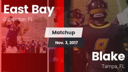 Matchup: East Bay  vs. Blake  2017