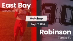 Matchup: East Bay  vs. Robinson  2018