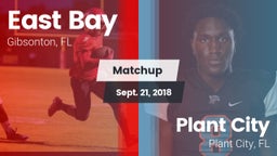 Matchup: East Bay  vs. Plant City  2018