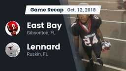 Recap: East Bay  vs. Lennard  2018