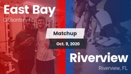 Matchup: East Bay  vs. Riverview  2020