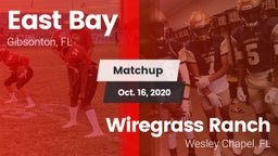 Matchup: East Bay  vs. Wiregrass Ranch  2020