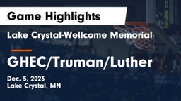 Lake Crystal-Wellcome Memorial  vs GHEC/Truman/Luther Game Highlights - Dec. 5, 2023