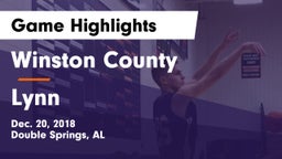 Winston County  vs Lynn Game Highlights - Dec. 20, 2018