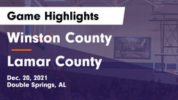Winston County  vs Lamar County Game Highlights - Dec. 20, 2021