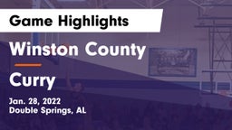 Winston County  vs Curry Game Highlights - Jan. 28, 2022