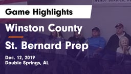 Winston County  vs St. Bernard Prep Game Highlights - Dec. 12, 2019