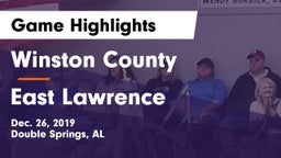 Winston County  vs East Lawrence Game Highlights - Dec. 26, 2019