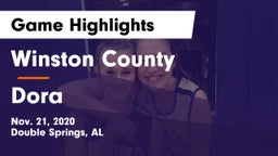 Winston County  vs Dora  Game Highlights - Nov. 21, 2020