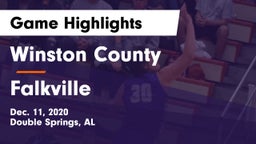Winston County  vs Falkville  Game Highlights - Dec. 11, 2020