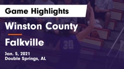 Winston County  vs Falkville  Game Highlights - Jan. 5, 2021