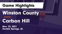 Winston County  vs Carbon Hill Game Highlights - Nov. 23, 2021